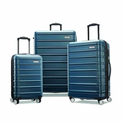 Samsonite Omni 2 Hardside Expandable Luggage With Spinner Wheels, Nova Teal, 3-Piece Set (20/24/28)