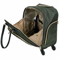 Kenneth Cole Reaction Women's Chelsea Luggage Chevron Softside 8-Wheel Spinner Expandable Suitcase Collection, Olive, 4 Underseater -TRAVELPRO Sales 41WOaTtZfjL