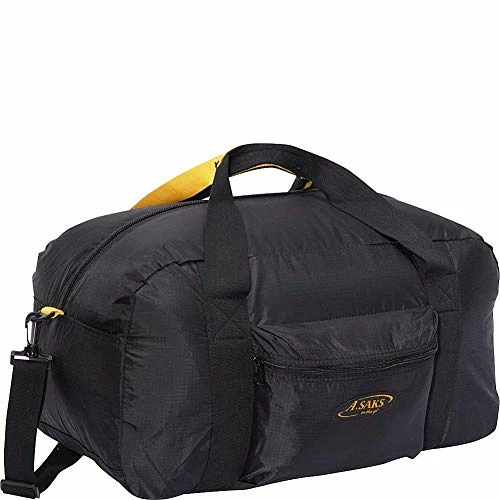 A. Saks 22 InchCarry-On Nylon Duffel Bag With Pouch (Black) 1 A. Saks 22 InchCarry-On Nylon Duffel Bag With Pouch (Black)