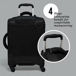 Lipault - Original Plume Spinner 55/20 Luggage - Carry-On Rolling Bag For Women - Black -TRAVELPRO Sales 41WpyXbkxML