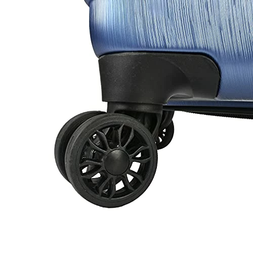 U.S. Traveler Boren Polycarbonate Hardside Rugged Travel Suitcase Luggage With 8 Spinner Wheels, Aluminum Handle, Navy, Checked-Large 30-Inch 2 U.S. Traveler Boren Polycarbonate Hardside Rugged Travel Suitcase Luggage With 8 Spinner Wheels, Aluminum Handle, Navy, Checked-Large 30-Inch - Image 2