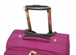 Steve Madden Designer Luggage Collection - Lightweight Softside Expandable Suitcase For Men & Women - Durable 20 Inch Carry On Bag With 4-Rolling Spinner Wheels (Peek-A-Boo Purple) 9 Steve Madden Designer Luggage Collection - Lightweight Softside Expandable Suitcase For Men & Women - Durable 20 Inch Carry On Bag With 4-Rolling Spinner Wheels (Peek-A-Boo Purple) -TRAVELPRO Sales 41XKK TOHWL