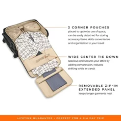 Briggs & Riley Baseline Garment Bags, Black, Carry-On Upright -TRAVELPRO Sales 41XT66EkMZL