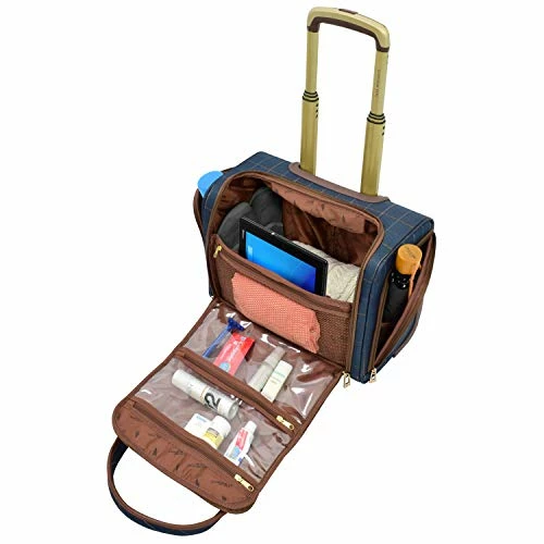 LONDON FOG Brentwood, Navy Window Pane, 15-Inch 6 LONDON FOG Brentwood, Navy Window Pane, 15-Inch - Image 6