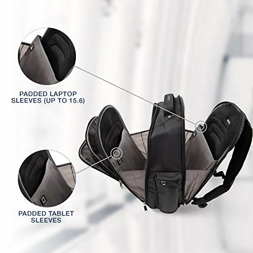 Travelpro Luggage Maxlite 5 17.5" Lightweight Under Seat Laptop Backpack, Black, One Size 4 Travelpro Luggage Maxlite 5 17.5" Lightweight Under Seat Laptop Backpack, Black, One Size - Image 4