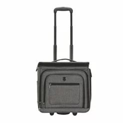Travelers Club Luggage 16" Top Expandable Rolling Underseater W/USB Port, Dark Gray Suitcase, -TRAVELPRO Sales 41XxJegdTrL
