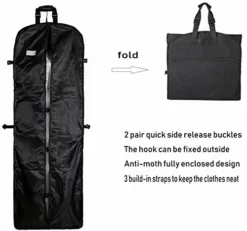 Magictodoor Versatile Travel Wedding Dress Garment Bag Tri-Fold Gown Length W/Hanging Hook Extra Pocket 66" -TRAVELPRO Sales 41YBn8drZ2L