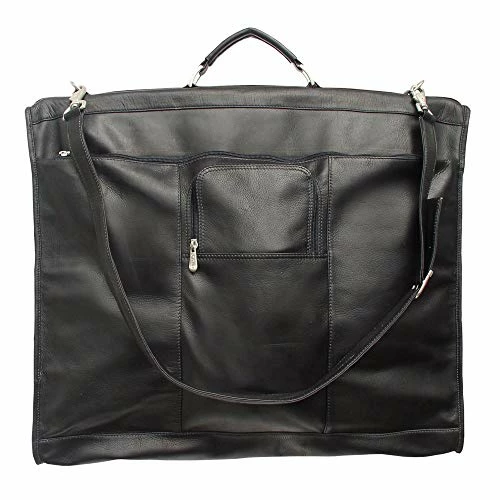 Piel Leather Piel Colombian Leather Elite Garment Bag Brown 2 Piel Leather Piel Colombian Leather Elite Garment Bag Brown - Image 2