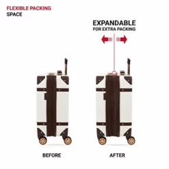 SwissGear 7739 Trunk, Hardside Spinner Luggage, Carry-On - White -TRAVELPRO Sales 41YeUokFt8L