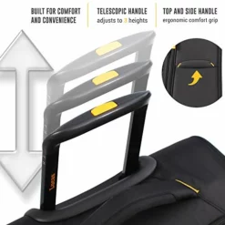 Lucas Designer Luggage Collection - 3 Piece Softside Expandable Ultra Lightweight Spinner Suitcase Set - Travel Set Includes 20 Inch Carry On, 24 Inch & 28 Inch Checked Suitcases (Black) -TRAVELPRO Sales 41Z975n0xLL