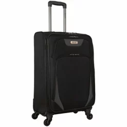 Kenneth Cole Reaction Going Places 24" 600d Polyester Expandable 4-Wheel Spinner Checked Luggage, Black -TRAVELPRO Sales 41ZJJtBCjaL