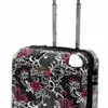 KARRIAGE-MATE Hardside Carryon Expandable Luggage With Spinner Wheels, TSA Lock (Paisley And Butterfly)