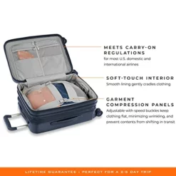 Briggs & Riley Sympatico Hardside International Spinner Luggage, Matte Navy, 21-Inch Carry-On -TRAVELPRO Sales 41 l3B1BkWL