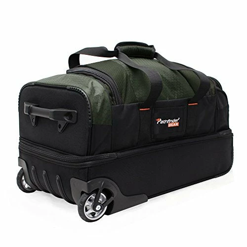 Pathfinder Gear 22 Inch Rolling Drop Bottom Duffel, Olive, One Size 10 Pathfinder Gear 22 Inch Rolling Drop Bottom Duffel, Olive, One Size - Image 10