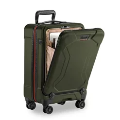 Briggs & Riley Torq Hardside Carry On Luggage With Spinner Wheels 22 Inch. USB Charging Port, TSA-Friendly Locks, Easy Access Hinged Front Pocket, Green -TRAVELPRO Sales 41aBpvaAgzL