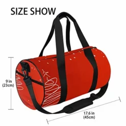 OuLian Duffel Bag Red Christmas Background Women Garment Gym Tote Bag Best Sports Bag For Boys -TRAVELPRO Sales 41aFaMgiomL