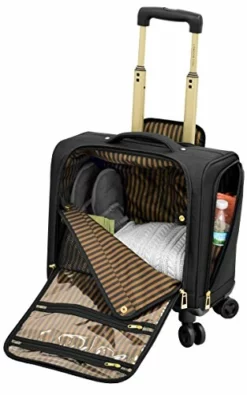 London Fog Langley 8 Wheel 15" Under The Seat Bag, Black -TRAVELPRO Sales 41aH15QUXgL