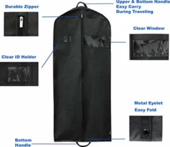 Simplehousware 60-Inch Heavy Duty Garment Bag For Suits, Tuxedos, Dresses, Coats 10 Simplehousware 60-Inch Heavy Duty Garment Bag For Suits, Tuxedos, Dresses, Coats -TRAVELPRO Sales 41aZQM7wRqL