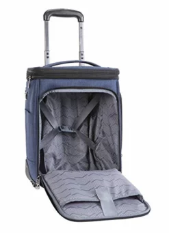 Travelers Club Top Expandable +50% Capacity Luggage With USB Port, Navy Blue, 17" Underseat Carry-On -TRAVELPRO Sales 41af33wU7CL