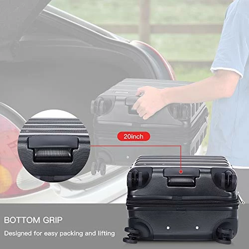 Verdi Luggage Set 3 Piece - Lightweight With USB Port Hardside Carry On Suitcase - Includes Expandable 20 Inch Carry On, 24In/TSA-Approved Lock 28In Checked Bag With 8-Wheel Rolling Spinner 5 Verdi Luggage Set 3 Piece - Lightweight With USB Port Hardside Carry On Suitcase - Includes Expandable 20 Inch Carry On, 24In/TSA-Approved Lock 28In Checked Bag With 8-Wheel Rolling Spinner - Image 5