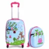 Goplus 2PC Kids Luggage, 12" & 16" Kids Carry On Luggage Set, Lightweight Spinner Suitcases For Boys And Girls (Deer)
