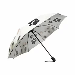 Funny Puppy Dogs And Paws Windproof Auto Open And Close Folding Umbrella, Cute Lightweight Outdoor Travel Sun And Rain Umbrella -TRAVELPRO Sales 41azDg5z9QL