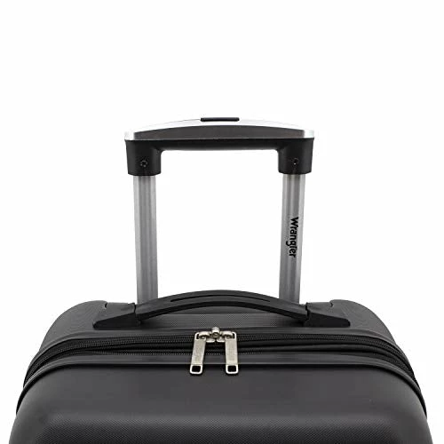 Wrangler Smart Luggage Set With Cup Holder And USB Port, Black, 20-Inch Carry-On 2 Wrangler Smart Luggage Set With Cup Holder And USB Port, Black, 20-Inch Carry-On - Image 2
