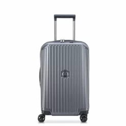 DELSEY Paris Securitime Expandable Luggage With Spinner Wheels, Anthracite Gray, Carry-On 19 Inch