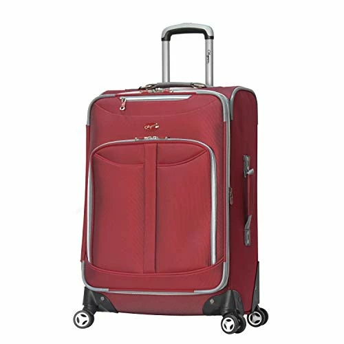 Olympia Luggage Tuscany 25 Inch Expandable Vertical Rolling Luggage Case,Red,One Size 1 Olympia Luggage Tuscany 25 Inch Expandable Vertical Rolling Luggage Case,Red,One Size