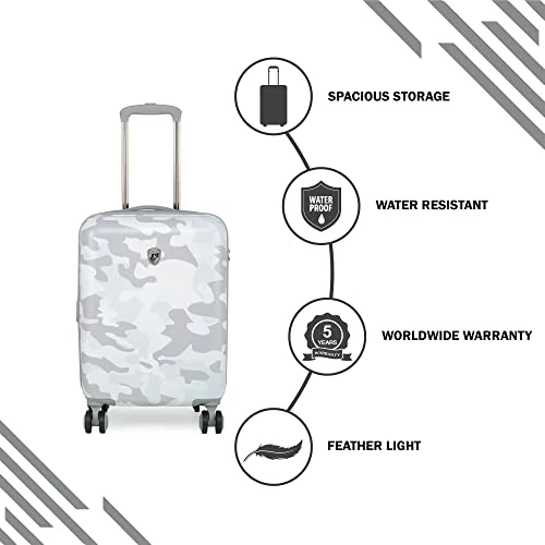 Heys Black Camo 21" Carry On Spinner Luggage (White) 2 Heys Black Camo 21" Carry On Spinner Luggage (White) - Image 2