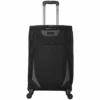Kenneth Cole Reaction Going Places 24" 600d Polyester Expandable 4-Wheel Spinner Checked Luggage, Black