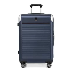 Travelpro Platinum Elite Hardside Expandable Spinner Wheel Luggage TSA Lock Hard Shell Polycarbonate Suitcase, True Navy Blue, Checked-Medium 25-Inch