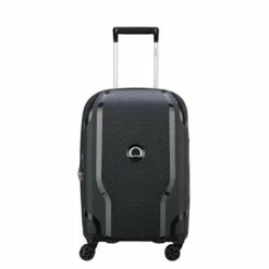 DELSEY Paris Clavel Hardside Expandable Luggage With Spinner Wheels, Black, Carry-On 19 Inch