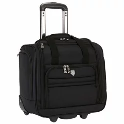 Travelers Club Business Class 16-Inch Under The Seat Carry-On Luggage, Executive Black