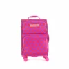 Cloe By Agatha Ruiz De La Prada Carry-On 20 Inch Luggage With 360º-spinner Wheels In Magenta Color