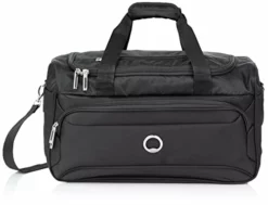 DELSEY Paris Sky Max 2.0 Duffle Carry-on Bag, Black