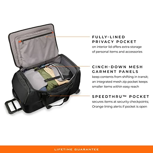 Briggs & Riley Wheeled Duffle, Black, Checked-Medium 27-Inch 17 Briggs & Riley Wheeled Duffle, Black, Checked-Medium 27-Inch - Image 17