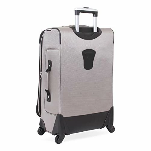 SwissGear Sion Softside Expandable Luggage, Pewter, Checked-Medium 25-Inch 3 SwissGear Sion Softside Expandable Luggage, Pewter, Checked-Medium 25-Inch - Image 3