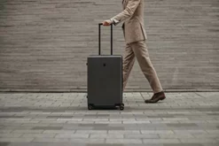 LEVEL8 Carry-On Luggage, 20” Hardshell Suitcase, Lightweight PC Textured Hardside Spinner Trolley For Luggage, TSA Approved Cabin Luggage With 8 Spinner Wheels, Black, 20-Inch Carry-On -TRAVELPRO Sales 41fw x9RKiL