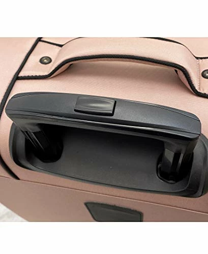 LONDON FOG Bromley Softside Expandable Spinner Luggage, Rose Gold, Checked-Medium 24-Inch 5 LONDON FOG Bromley Softside Expandable Spinner Luggage, Rose Gold, Checked-Medium 24-Inch - Image 5