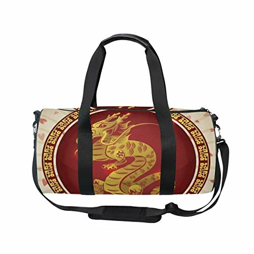 OuLian Duffel Bag Chinese Zodiac Symbols Women Garment Gym Tote Bag Best Sports Bag For Boys 4 OuLian Duffel Bag Chinese Zodiac Symbols Women Garment Gym Tote Bag Best Sports Bag For Boys - Image 4