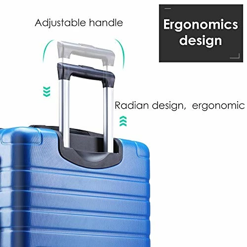 Hardshell Luggage Sets 3 PCS Spinner Suitcase With Tsa Lock Lightweight Blue 7 Hardshell Luggage Sets 3 PCS Spinner Suitcase With Tsa Lock Lightweight Blue - Image 7