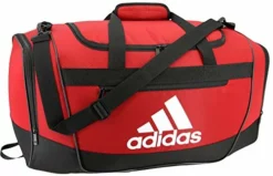 Adidas Unisex Defender III Medium Duffel Bag, Red/Black/White, Medium