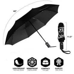 Keep Calm And Love Gators Umbrellas Windproof Folding Umbrella Uv Protection Sun Umbrella For Rain - Light-Weight, Strong, Compact With & Easy Auto Open/Close Button -TRAVELPRO Sales 41hrrWySbHS