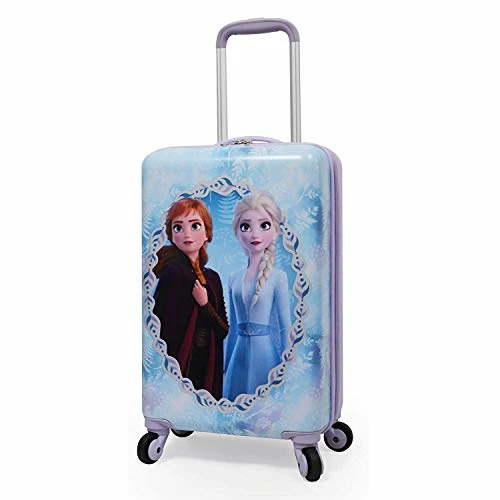 Disney Frozen II Anna Elsa Luggage Hard Side Tween Spinner Rolling Suitcase For Kids Carry-On Travel Trolley - 20 Inch 1 Disney Frozen II Anna Elsa Luggage Hard Side Tween Spinner Rolling Suitcase For Kids Carry-On Travel Trolley - 20 Inch