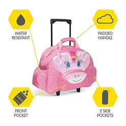 Bixbee Kids Rolling Suitcase And Backpack Set, Shark Luggage For Girls & Boys With Wheels, Telescoping Handle, Adjustable Straps And Pockets - Carry On Bag & Backpack For Airport & Travel Set Of 2 -TRAVELPRO Sales 41j99HUslUS