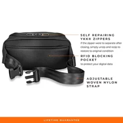 Briggs & Riley Vertical Crossbody, Black -TRAVELPRO Sales 41knId09wCL