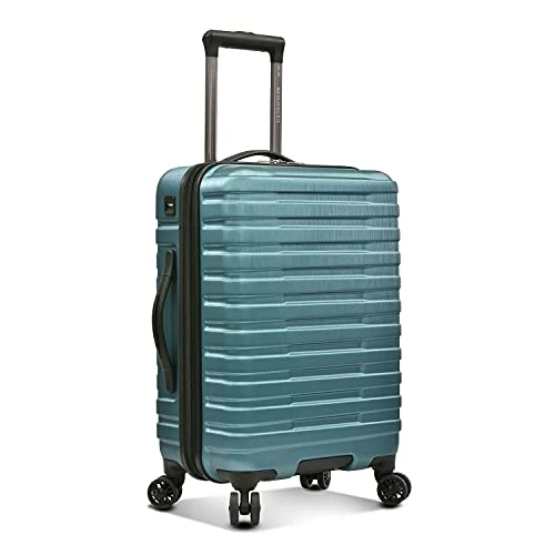 U.S. Traveler Boren Polycarbonate Hardside Rugged Travel Suitcase Luggage With 8 Spinner Wheels, Aluminum Handle, Teal, Carry-on 22-Inch, USB Port 9 U.S. Traveler Boren Polycarbonate Hardside Rugged Travel Suitcase Luggage With 8 Spinner Wheels, Aluminum Handle, Teal, Carry-on 22-Inch, USB Port - Image 9