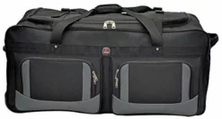Amaro 36in Rolling Duffel Bag With Wheels | Travel Duffle Luggage Bag | Lightweight Rolling Bag L | Retractable Pull Handle (Black) -TRAVELPRO Sales 41mUp695udL