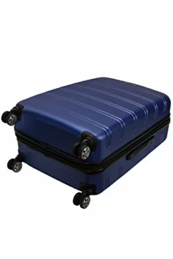 Rockland Melbourne Hardside Expandable Spinner Wheel Luggage, Blue, Checked-Large 28-Inch -TRAVELPRO Sales 41n3YzHW2BL